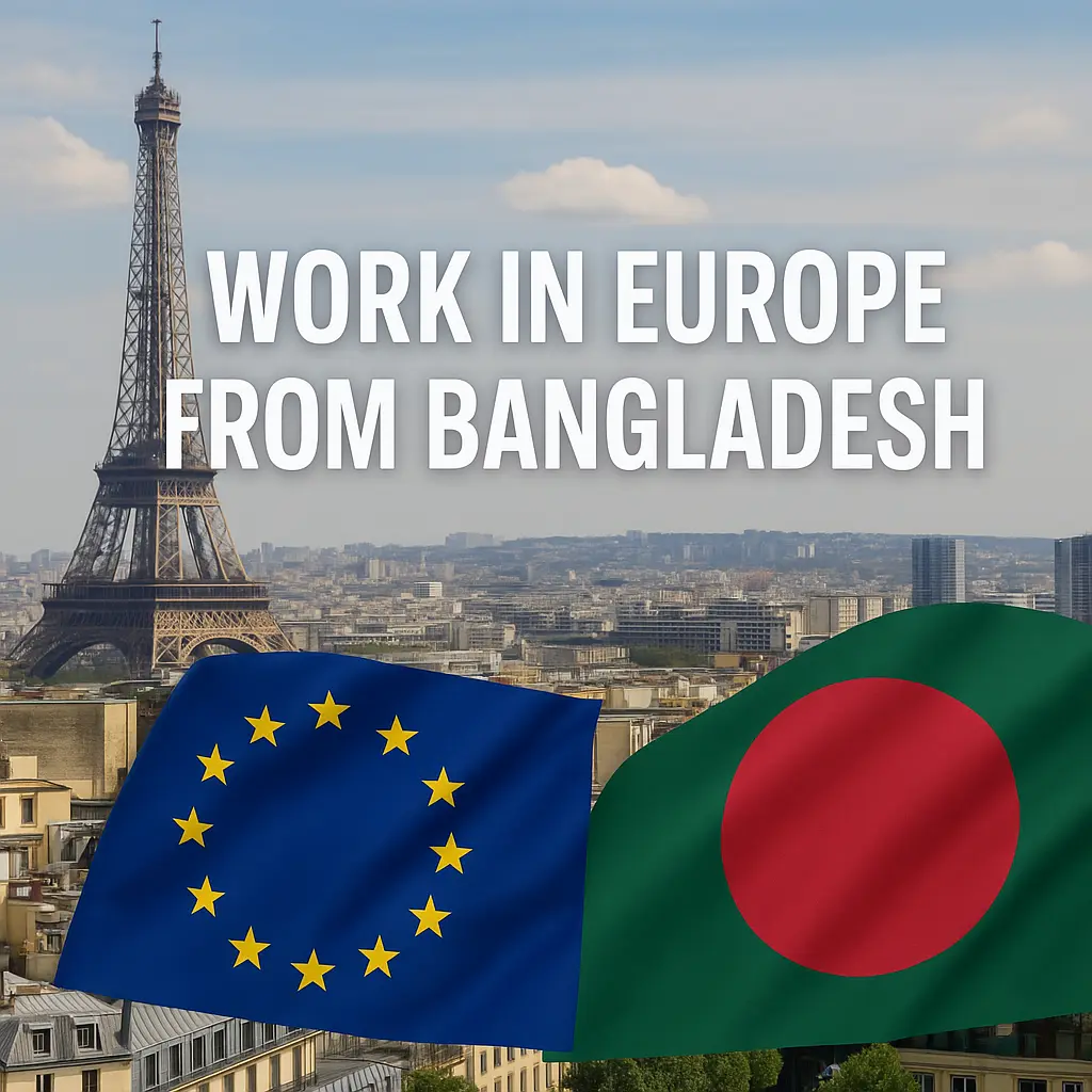 Work in Europe from Bangladesh – A Complete Guide Blog Image