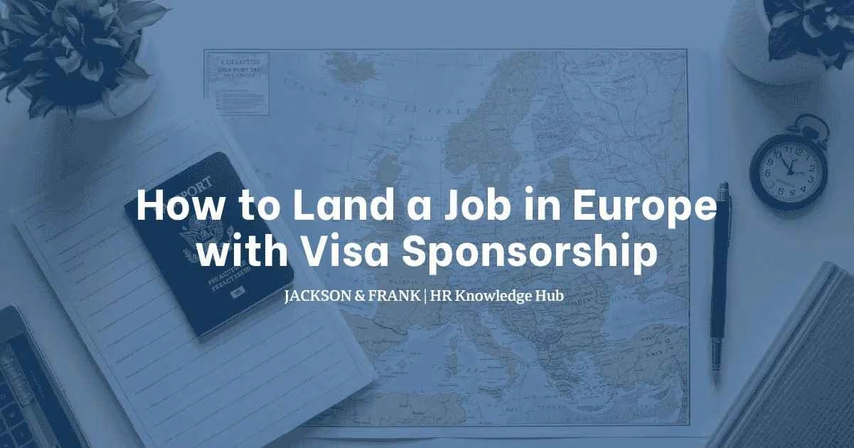 Entry Level Jobs in Europe with Visa Sponsorship The Complete 2026 Guide for Job Seekers