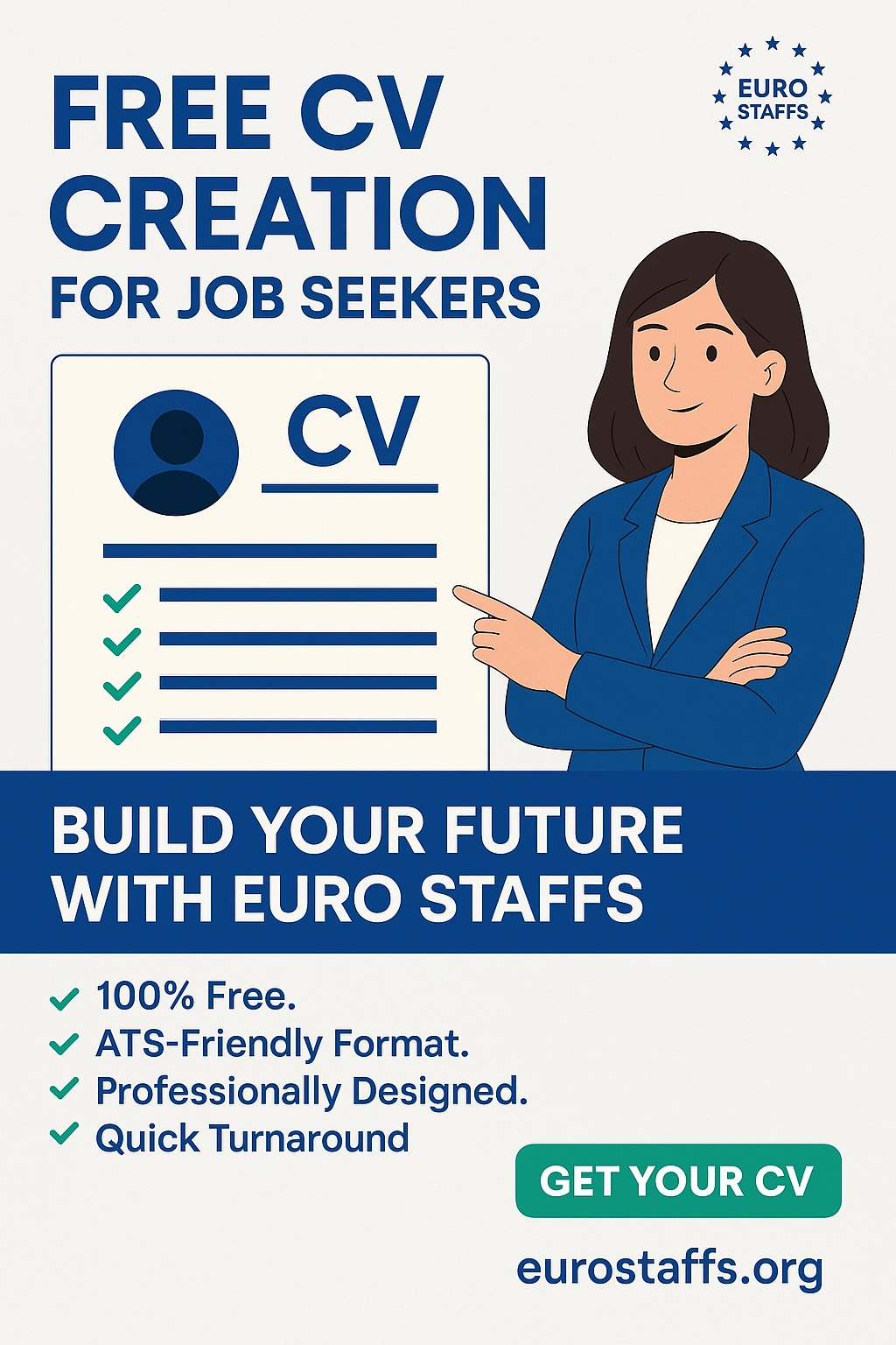 Free CV Creation for Job Seekers – Build Your Future with Euro Staffs